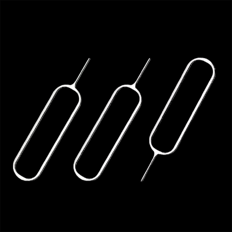 30Pcs Universal Uitgebreid Telefoon Sim-kaart Naald Verdikte Sim-kaart Pin Uitwerpen Verwijderen Naald Opener Ejector Voor Iphone Samsung