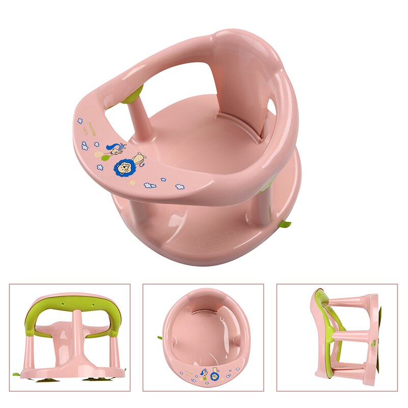 Baby Bad Seat Zuig Stoel Anti-Slip Ronde Rand Veilig Arm Terug Rest Installeren Removal Bad Stoel