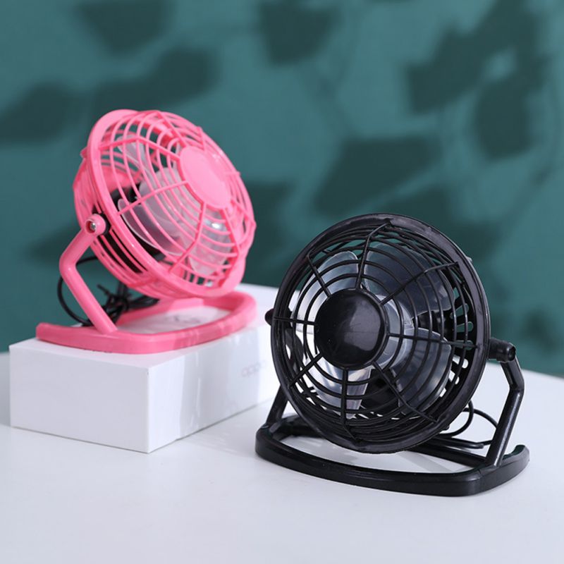 Portable Mini USB Fan Hand Held Desk Air Cooler Silent Travel Humidification Cooler Cooling Fan Office Computer Plastic Fan
