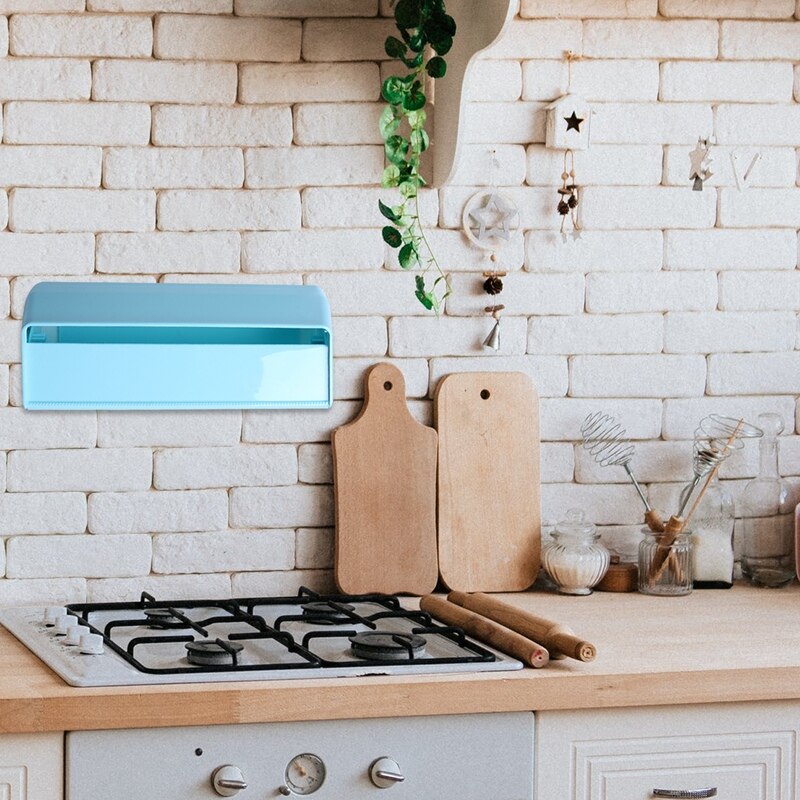 Wall-Mounted Food Plastic Cling Wrap Dispenser Preservative Film Cutter Kitchen Tool Accessories Cooking Tools