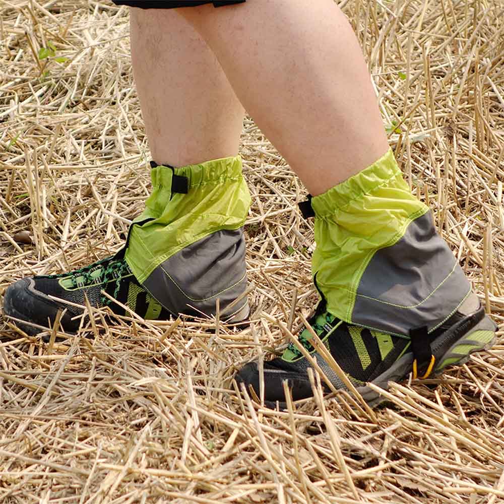 Outdoor Waterproof Silicon Coated Nylon Waterproof Ultralight Gaiters Leg Warmers Protection Guard Hiking Climbing Trekking