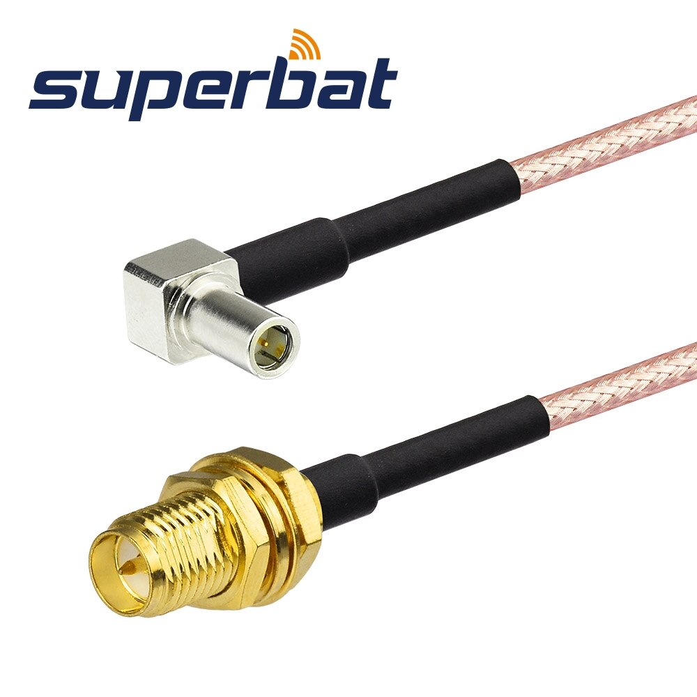 Superbat RP-SMA Jack Naar MS-147 Plug Rechte Hoek Pigtail Kabel RG316 Voor 3G Usb Draadloze
