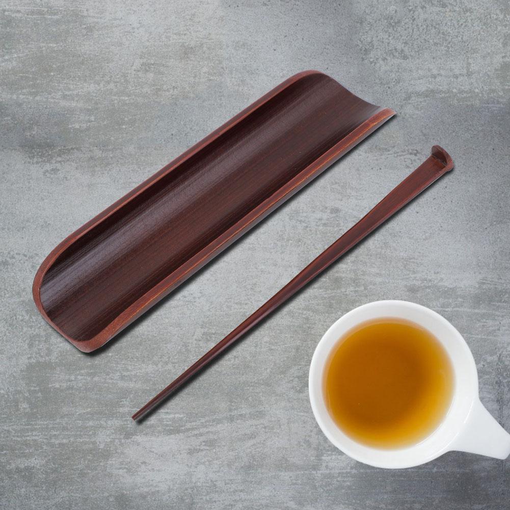 Service à thé en bambou naturel, cuillère à thé, outils à café faits à la main, accessoires à thé Vintage, service à thé de