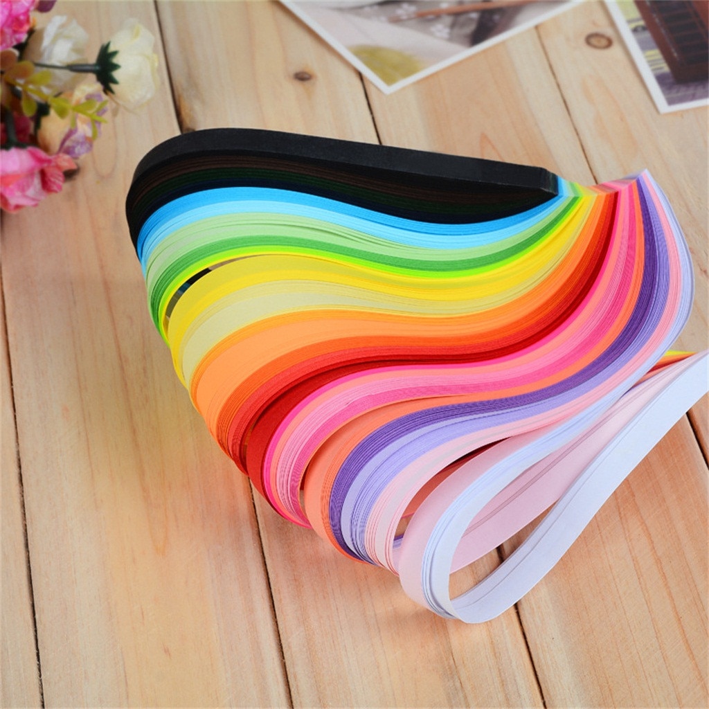 260PCS 26 Colours Quilling Strips Quilling Paper 3/5/7/10mm For Quilling Kit