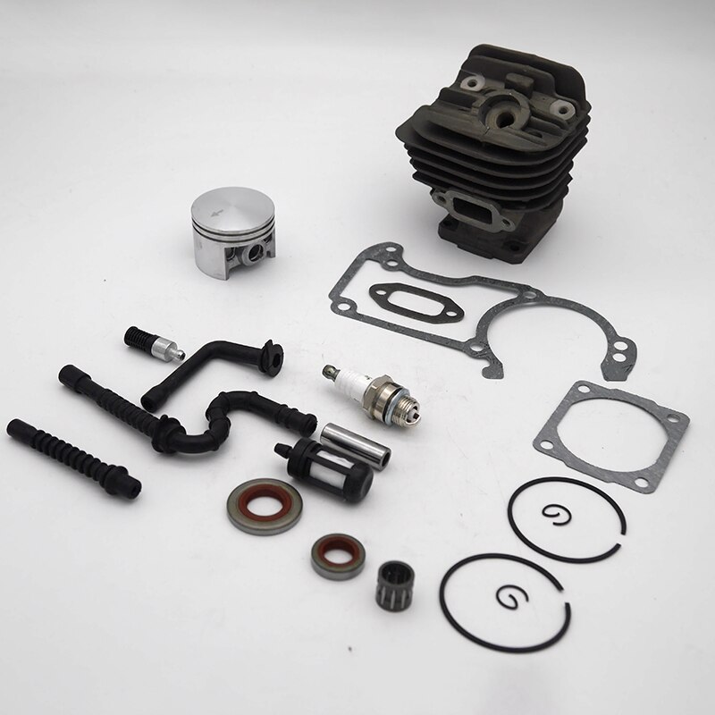Zylinder mit Kolben Kit Dichtung Öl Dichtung Zündkerze Kraftstoff Linie Öl Linie für Stihl MS260 026 Kettensäge 44mm