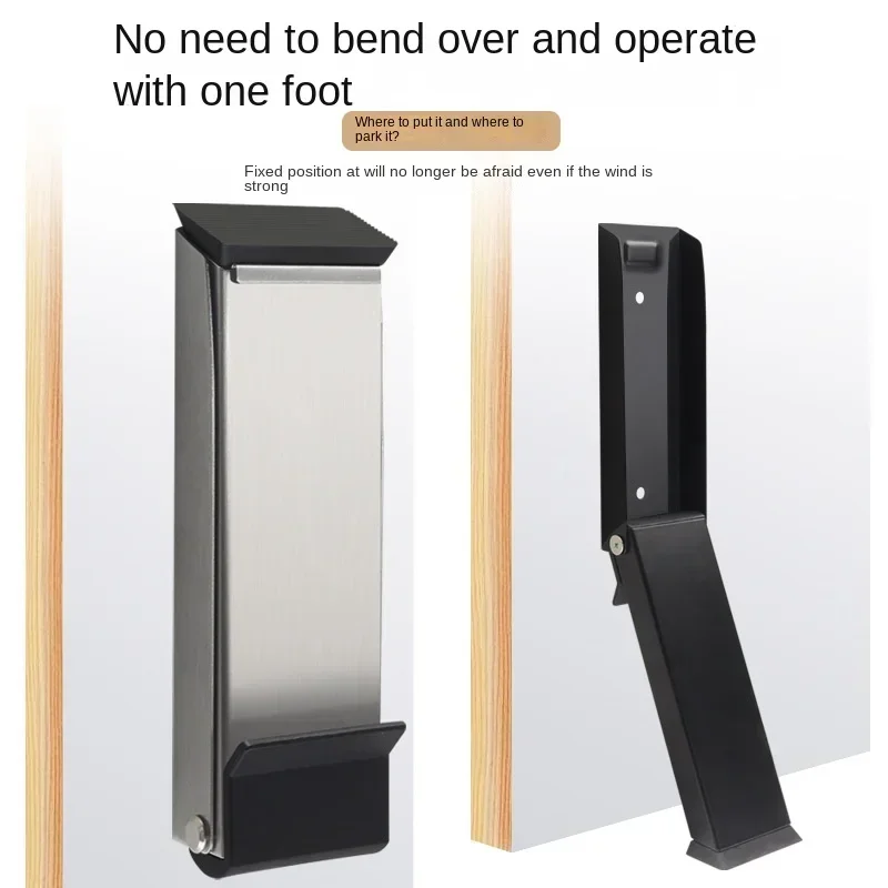 Safety Door Stopper Metal Gate Blocker Windproof Gate Blocker Anti-collision Door Gap Blocker Sturdy Door Blocker