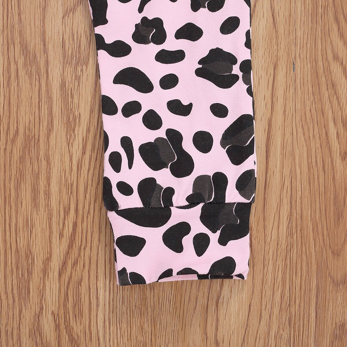 3 stk spædbarn piger drenge tøj sæt brev leopard print langærmet romper bukser pandebånd 0-18m