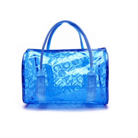 Medoboo Multifunctionele Strand Jelly Zakken Waterdichte Vrouwen Strandtas Speelgoed Opslag Handtas Fitness Wassen Sporttas 10: ME0040-blue