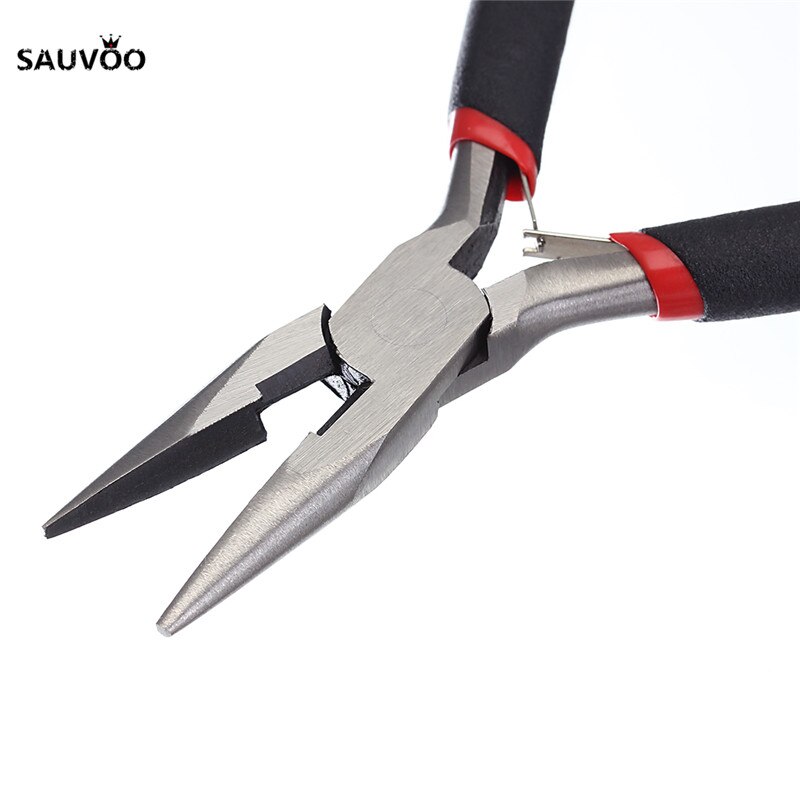 Schmuck Werkzeuge und Ausrügestochen 12cm Lange Flache Nase Zangen Pince Platte Gießen Schmuckstück für Schmuck Machen Werkzeuge: ohne teeth pliers