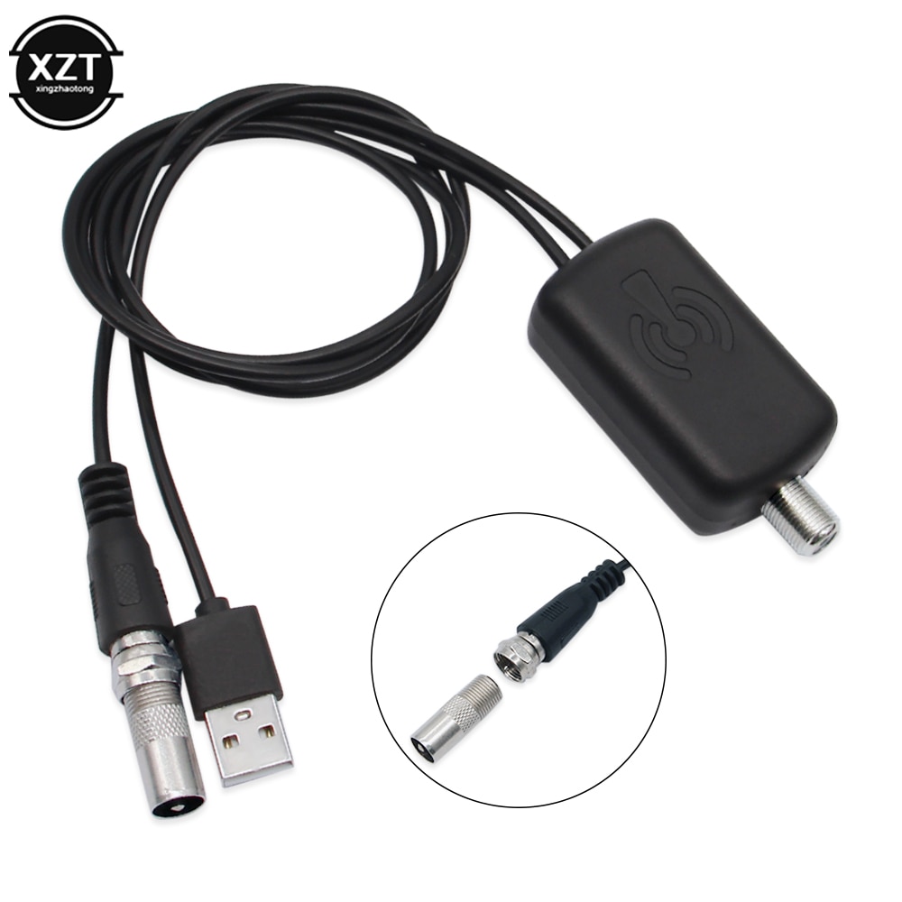 Amplificador de señal de TV de , fácil instalación, 25DB, Digital, HD, para Cable, Fox, antena, canal HD, 45-862 MHz, para el hogar