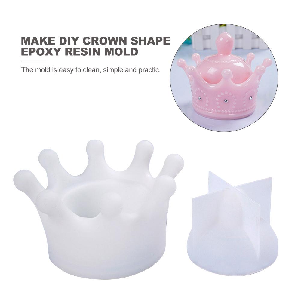 DIY Crown Shape Epoxy Resin Mold Silicone Mould For Making Jewelry Box DIY Jewelry Tools Silicone Molds Resin Craft Decoration