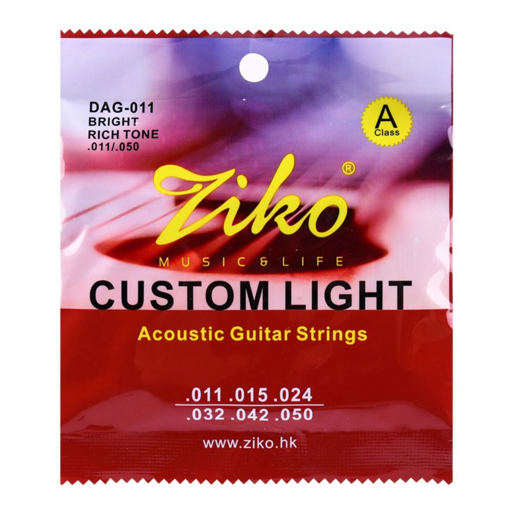 6 Saiten einstellen Akustik gitarren saiten Draht dcz dag dp dus DR Volk Gitarren saite Durcheinander kern Sechseck legierung Gitarren saite: Gelb