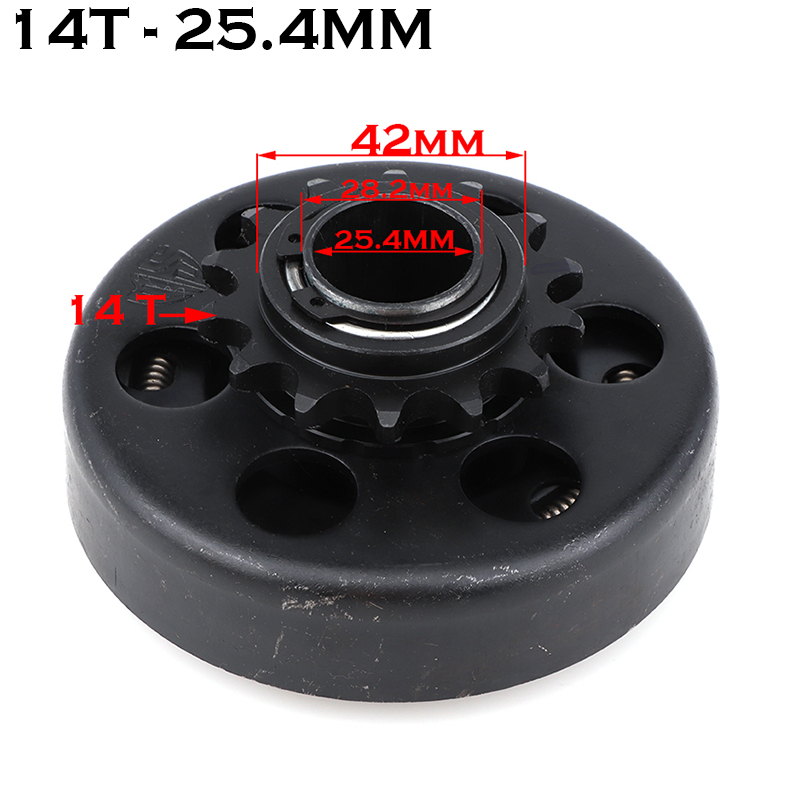 19mm 20mm GEHEN Kart Spaß Kreisel Automatische Kupplung 3/4 &quot;10&quot; 11 &quot;12&quot; 13 &quot;14&#39;s 18Tooth 420\35\428 Kette für Kart Minibike motor: 25.4mm14T