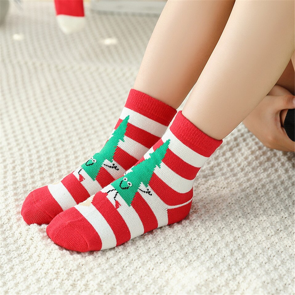 Neugeborenen Baby Socken Weihnachten Boden Socke für Kinder Nette Baumwolle Weiche Socke Baby Mädchen Jungen Winter Warme Socken scalcetines