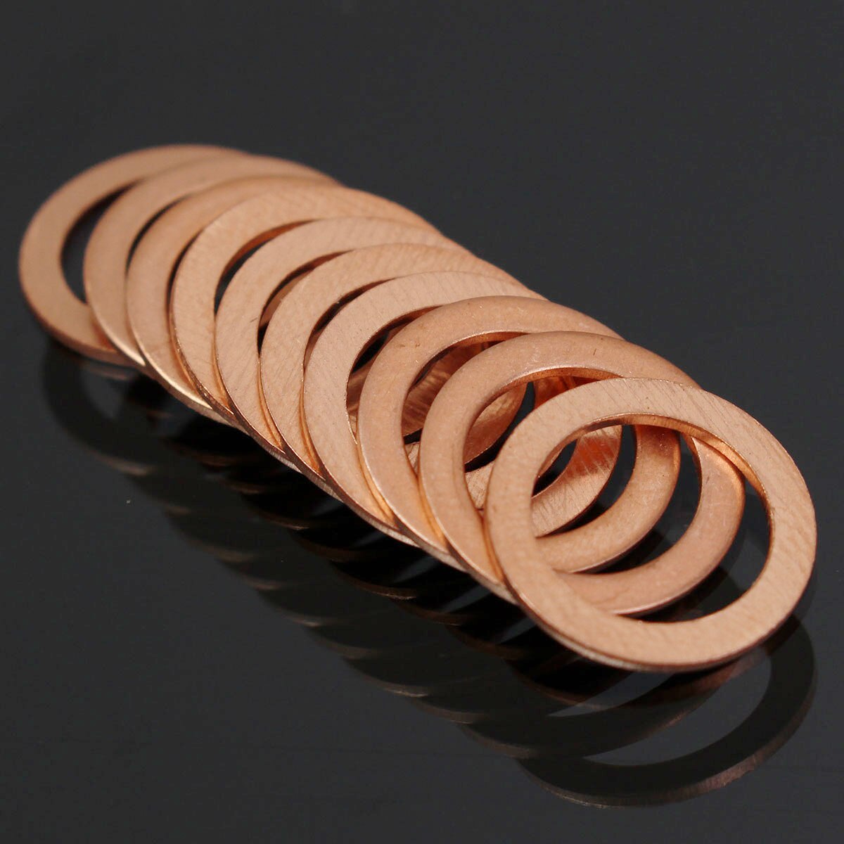 10/20/50pcs M10 Standard Motorcycle Braided Clutch Brake Copper Hose Washers Enhancement
