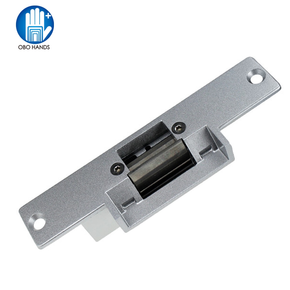 Fejlsikker / sikker elektrisk strejklås dør elektronisk lås normalt lukket / åben nc /no 12v smal type til adgangskontrolsystem