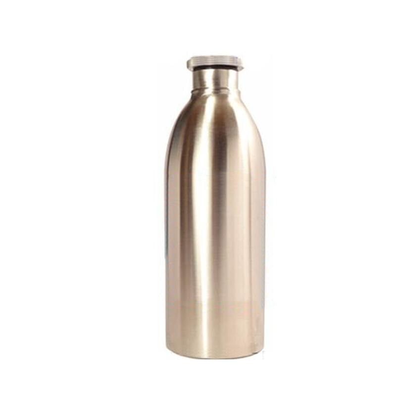 304 Stainless Steel 1L 32oz Mini Beer Bottle Screw Cap Homebrew Wine Barware