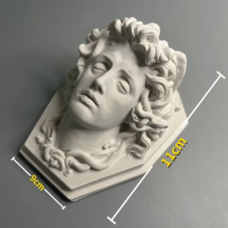 Nordic INS Style Character Gypsum Statue DIY Painted Sketch Photography Props Tabletop Decorations Home Art Plaster Decoration: Light Grey