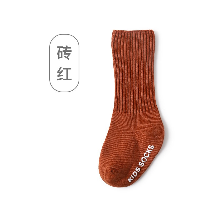 Baby Mädchen Knie hoch Socken Junge Sommer Herbst Baumwolle Socken fest Süssigkeit Farbe nfant Knie hoch Socken Pro Kinder geboren: Schrotten rot / 1-3Jahre
