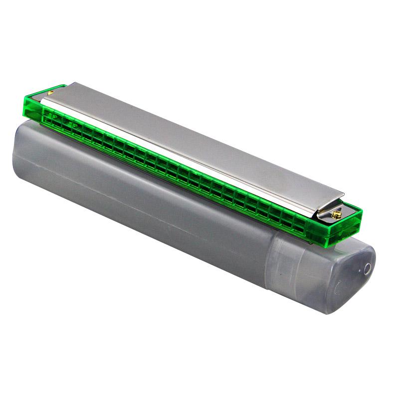 24- skrog munnspill c nøkkel metall harmonika treblåsinstrument til nybegynnere låve voksne 8- fargestøtte