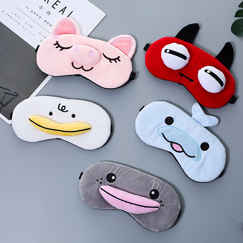 Plush Cute Sleep Mask Dream Eye Bandage Sort Pig Blindfold Band Aid Cove To Slee