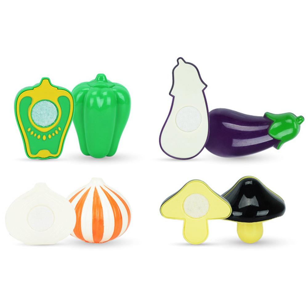 Cooks Kitchen Playset Cutting Food Play Set Vegetables Connected with Velcro 14pcs