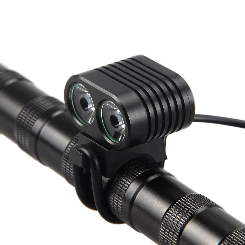 Bike light 2x T6 LED Cycling Front Bicycle Bike Light Headlight Headlamp Home Outdoor Riding Adventure Headlight#30
