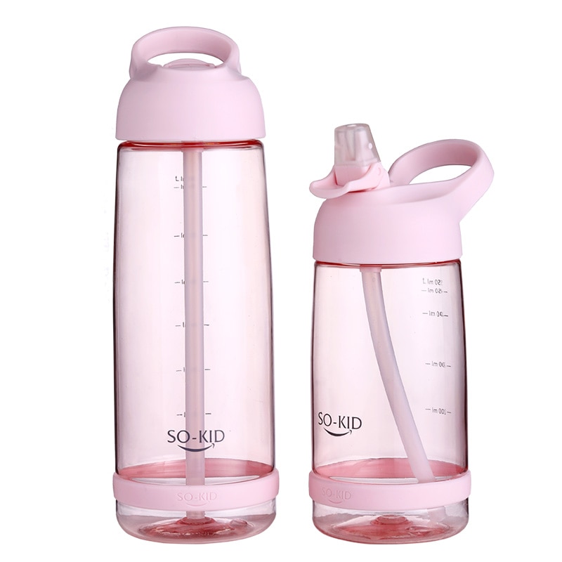1000ml Water Bottle With Straw Portable Sports Shaker Gym Bottles My Drink Cute Water Bottle Kids Baby Waterbottle Drinkware