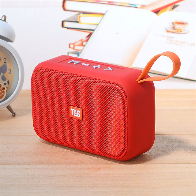 TG506 Speakers Portable Mini Speaker Wireless HIFI Speaker Soundbar Outdoor Loudspeaker Support TF Card FM Aux vs TG182: Red