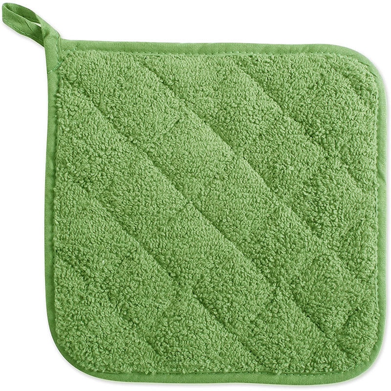 Heat Resistant Towel Pot Holders Cotton Potholder Pot Holder Pads Baking pot For Cooking And Baking Item Kitchen Accessories: B Green