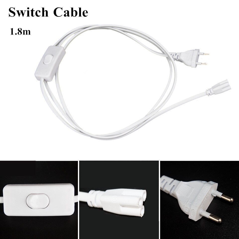 T5 LED lamp 220V-240V 6W 10W LED Tube light Bulb 29CM 57CM T5 light LED Fluorescent Tube Decoration Kitchen Cabinet lighting: 180cm Switch Cable