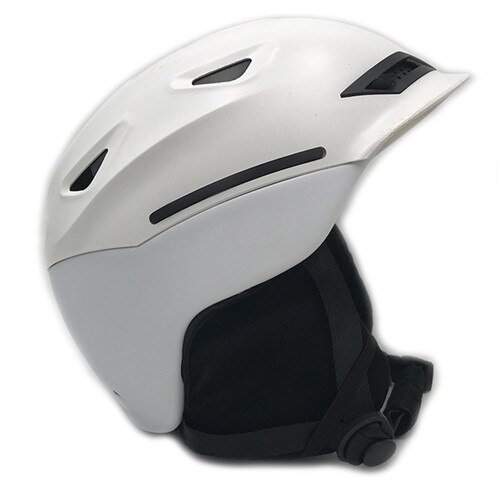 EPS + ABS-funda de cascos de esquí para hombre y mujer, gorro para casco de moto, esquí, nieve, deportes, patinaje: Blanco