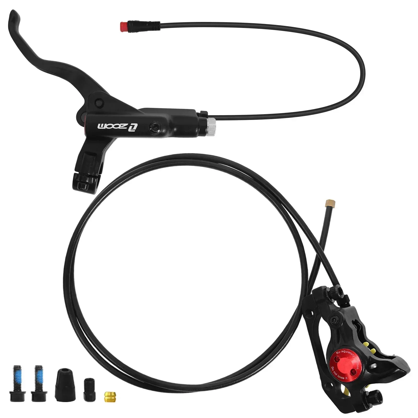 ZOOM HB-775E E-Bike 2-zuiger hydraulische remset Power Off elektrische scooter vouwfiets hydraulische remklauw schijfolie remmen: YELLOW