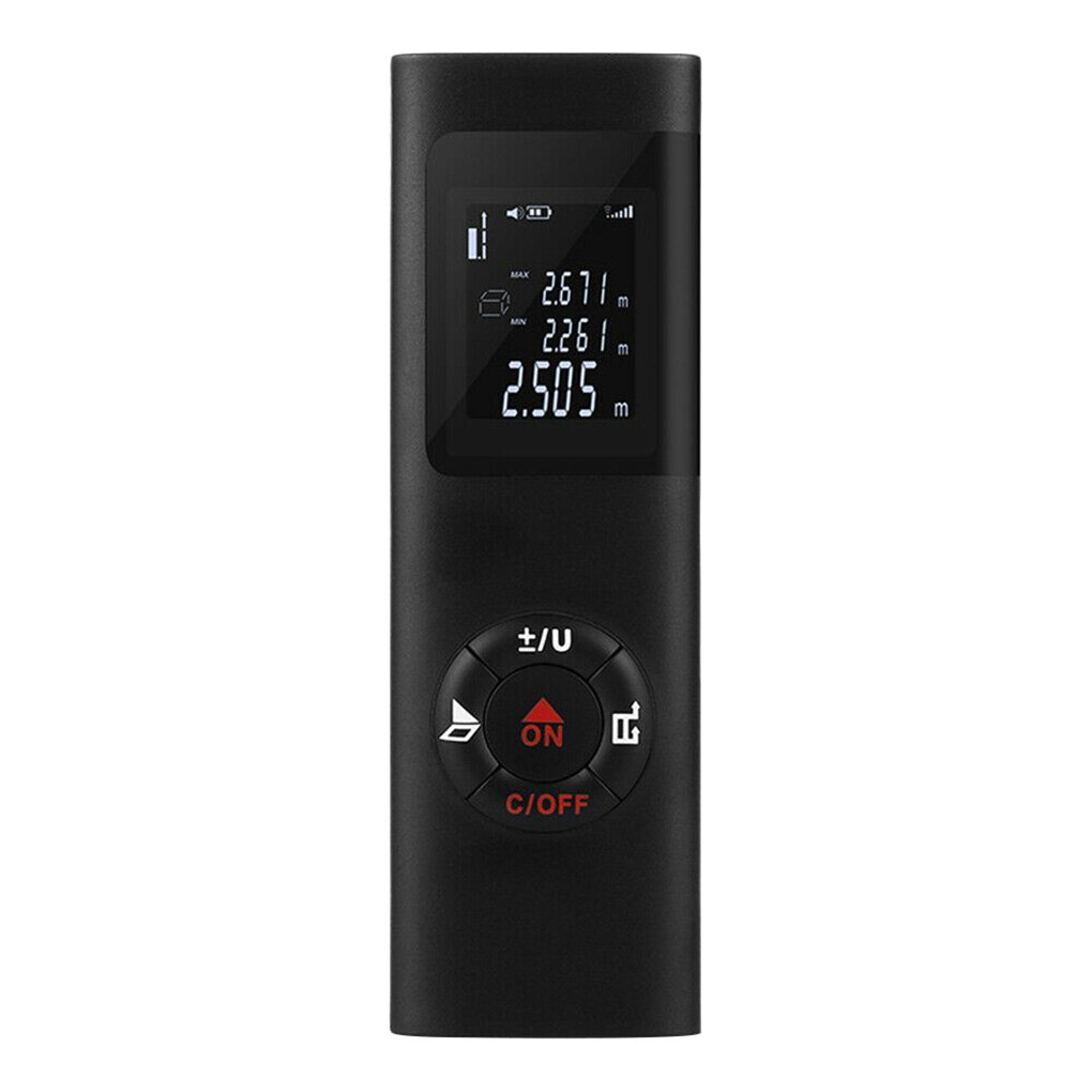 Mini håndholdt 40m smart digital afstandsmåler multifunktionelt rækkevidde måler bærbar usb opladningsafstandsmåler