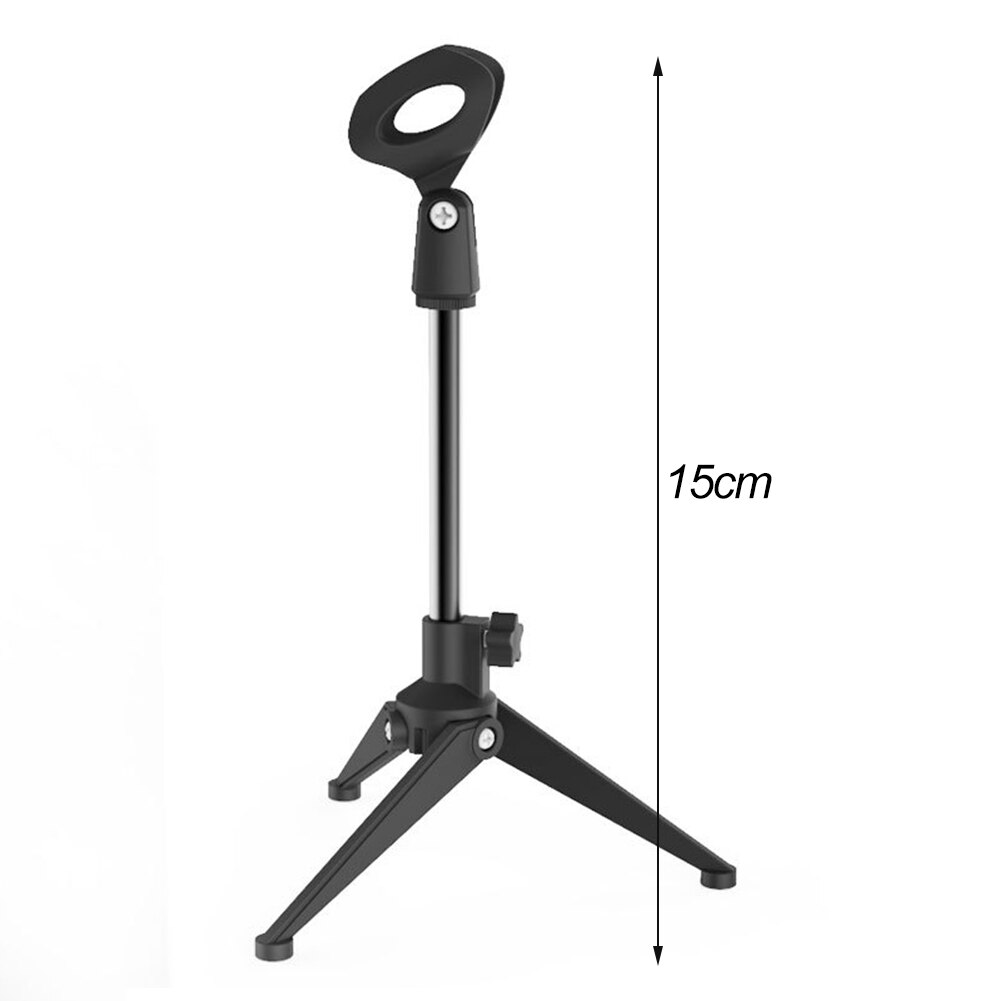 Mini Foldable Desk Microphone Tripod Adjustable Height Mic Mount Holder Stand Microphone Bracket Support pedestal para microfone
