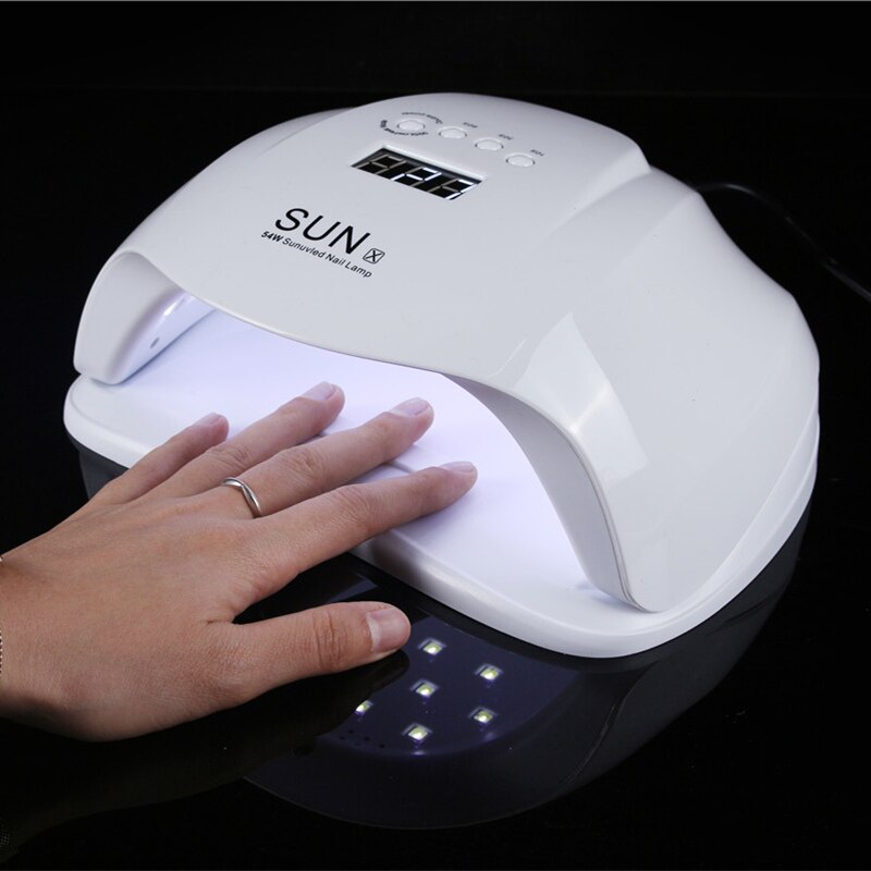 Zon X 54 W UV LED Nagel lamp 36 leds nail droger voor alle gels met 10 s 30 s 60 s timer nail gel droger polish machine