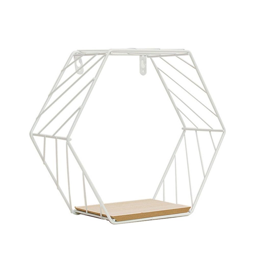Nordique, avec cordons en métal, pour Photos cartes postales, cadre d'affichage, rangement artistique, café, cœur, étagère murale à Clips, décoration de la maison support étagères: White Cross Grain