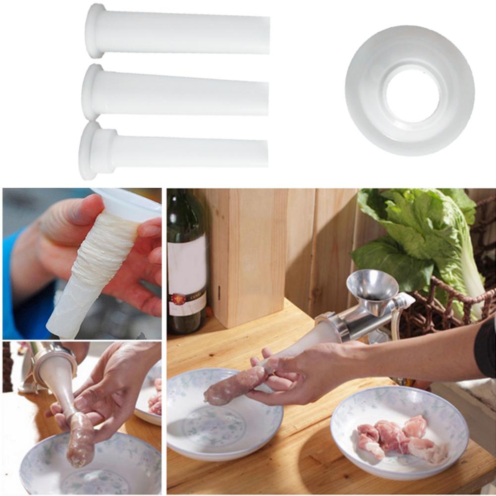 2 lbs 4 stk/sett matte kjøttkvern fylling kjøttrør pølse håndlaget pølserør kokeverktøy kjøttkvern