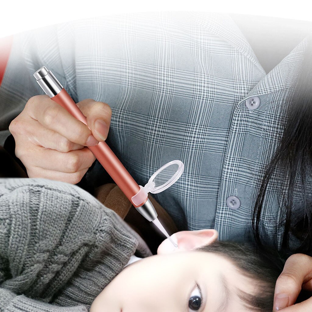 Ear Spoon Ear Wax Cleaner Removal Flashlight Earpick Ear Cleaning Earwax Remover Luminous Ear Curette Lighted Ears Tweezers 1031