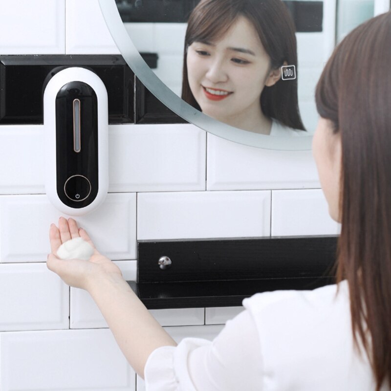 Bezdotykowy automatyczny dozownik robić mydła spieniający dozownik robić mydła bezdotykowy dozownik robić mydła dozownik robić mydła 450ml o dużej pojemności 19QB