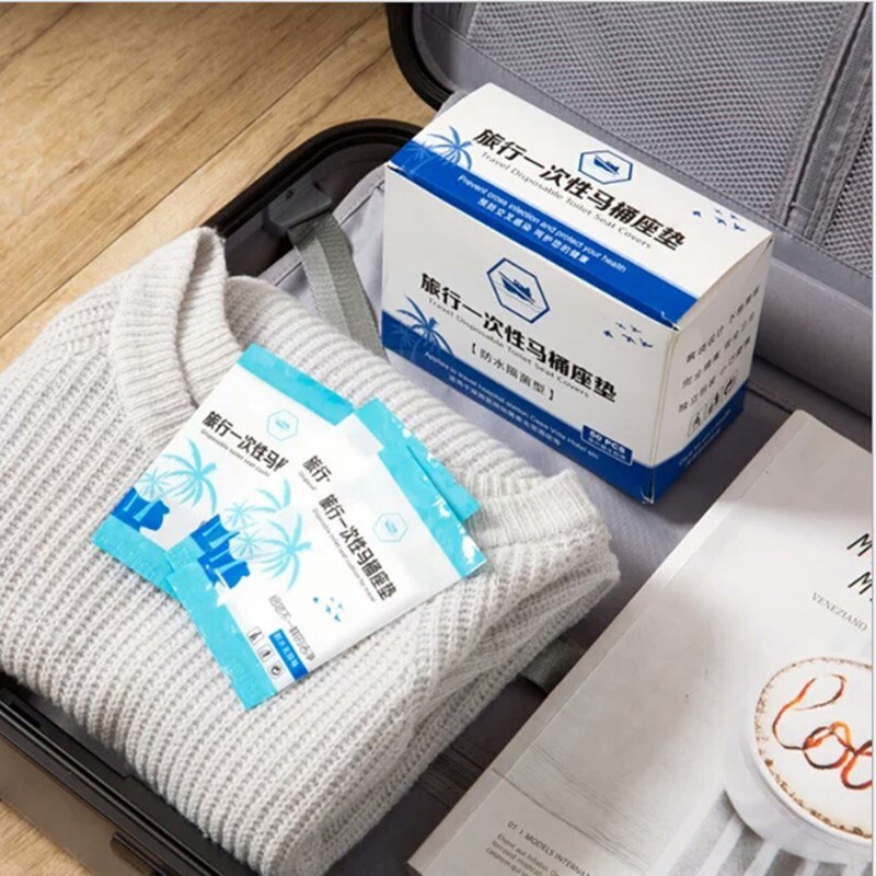 50 Pcs Disposable Toilet Pad Individual Package Keep Clean Antibacterial Restrooms Travel Portable Tool