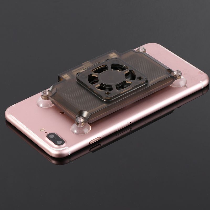 Universal Mobile Phone Cooler Cooling Support Holder Fan Radiator for iphone X Smartphone Tablet