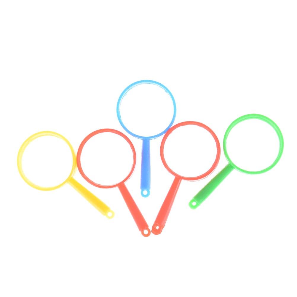 Di alta Qualità Nuovo 5 pz/lotto di Plastica Variopinta mini Lente di Ingrandimento Giocattoli per Bambini di Apprendimento Giocattoli Educativi> 3 Anni di Età modello in PVC