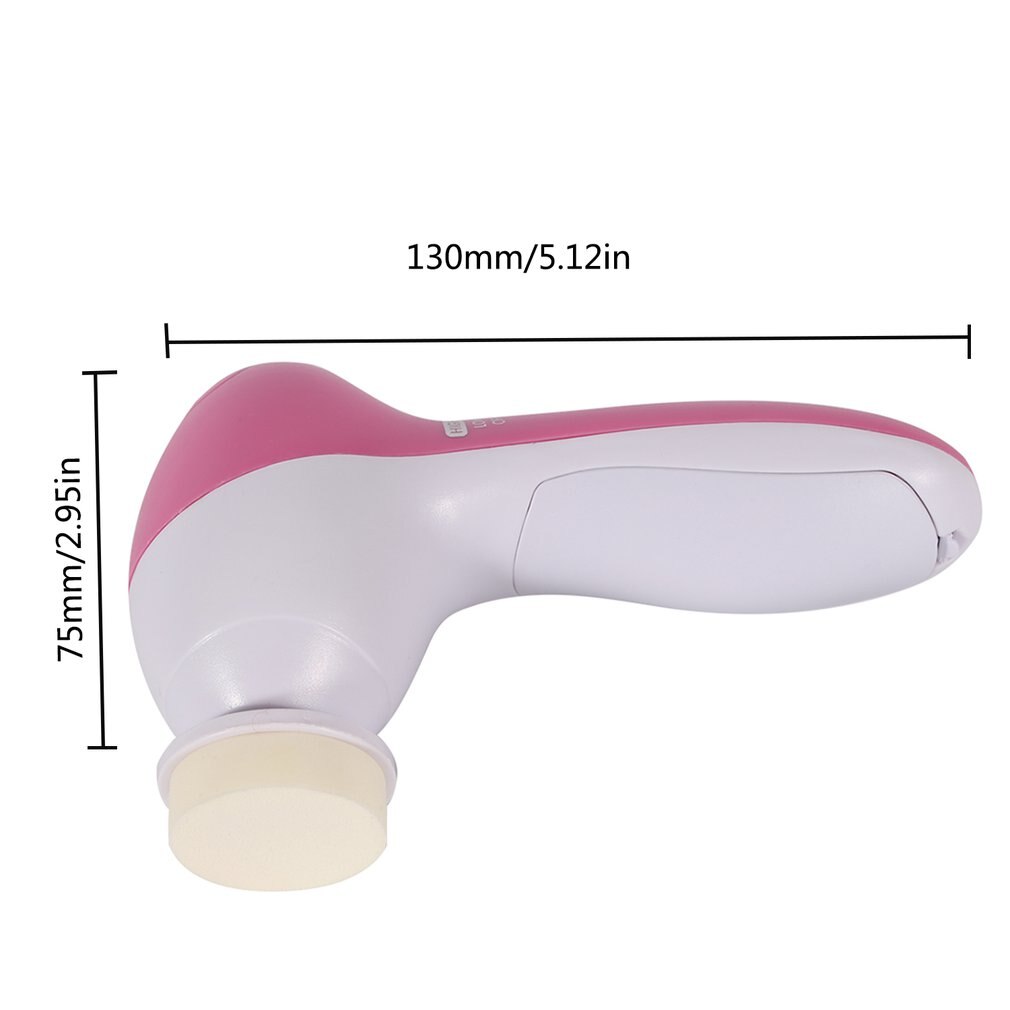 5 en 1 lavage électrique visage Machine nettoyant pour les pores du visage Massage nettoyant pour le corps Mini peau beauté masseur brosse