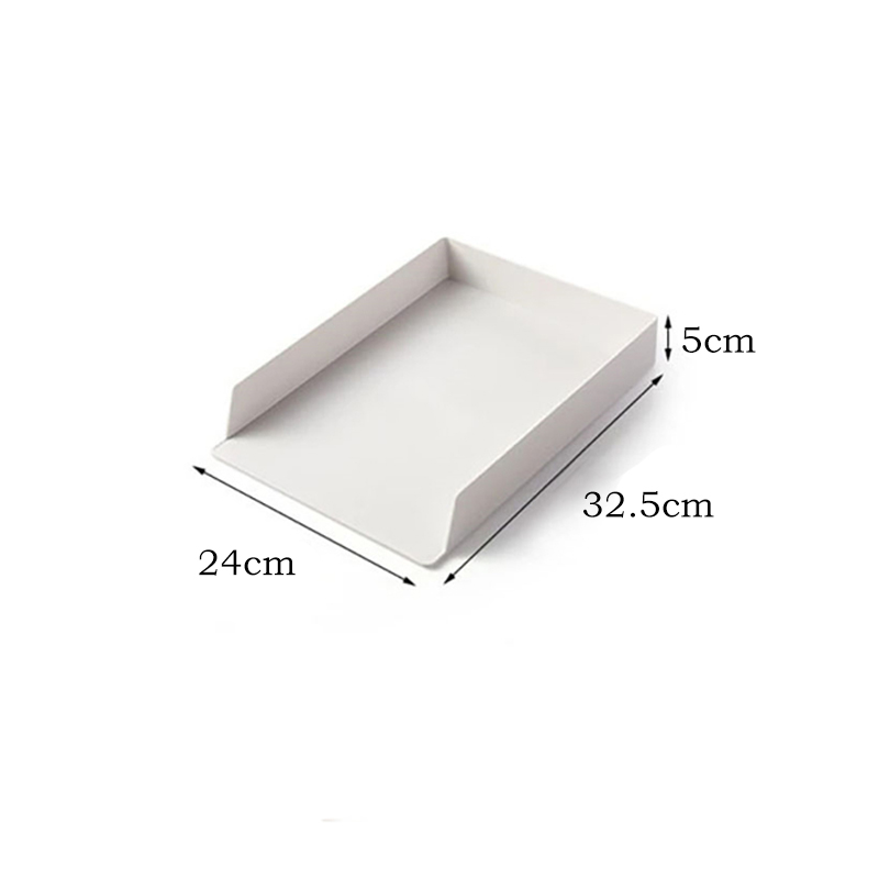 Office Stackable Storage Box Desktop Multi-purpose Stationery Document Paper Organizer Tray A4 File Folder Phone Pen Holder Box: 1