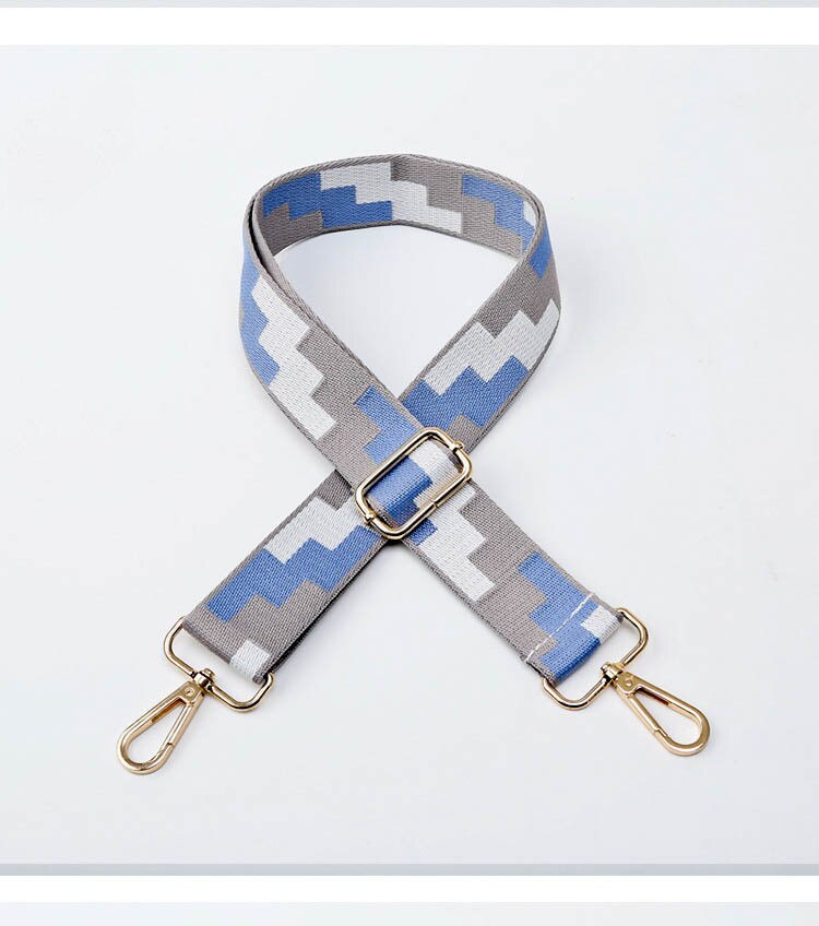 HJKL Handle Bag Strap For Women Removable DIY Shoulder Rainbow Handbag Accessories Cross Body Messenger Nylon Bag Straps: K