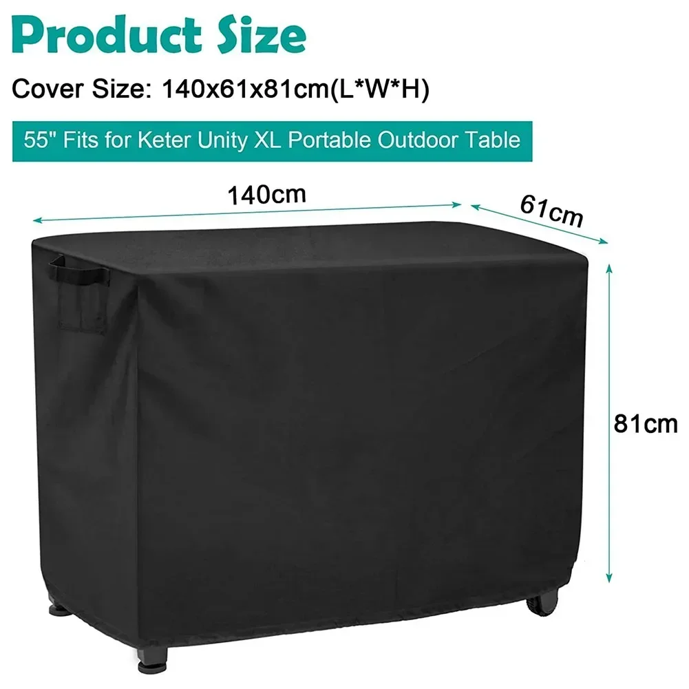 Waterdichte, verplaatsbare eettafel voor buiten, pizzaoven, terrasgrill, tafelhoes voor terras, buitenkeuken, barbecue, gasgrillhoes: Rood