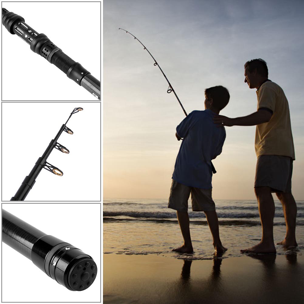 1.8-2.7m Carbon Portable Telescopic Fishing Rod Outdoor Lure Fishing Tackle-192604