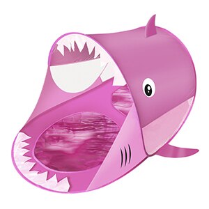 freundlicher doppel Strand Hai bilden zelt Automatische schnelles öffnen zelt doppel spielen Spielhaus atmungsaktive und wasserdichte kleine zelt: Rot