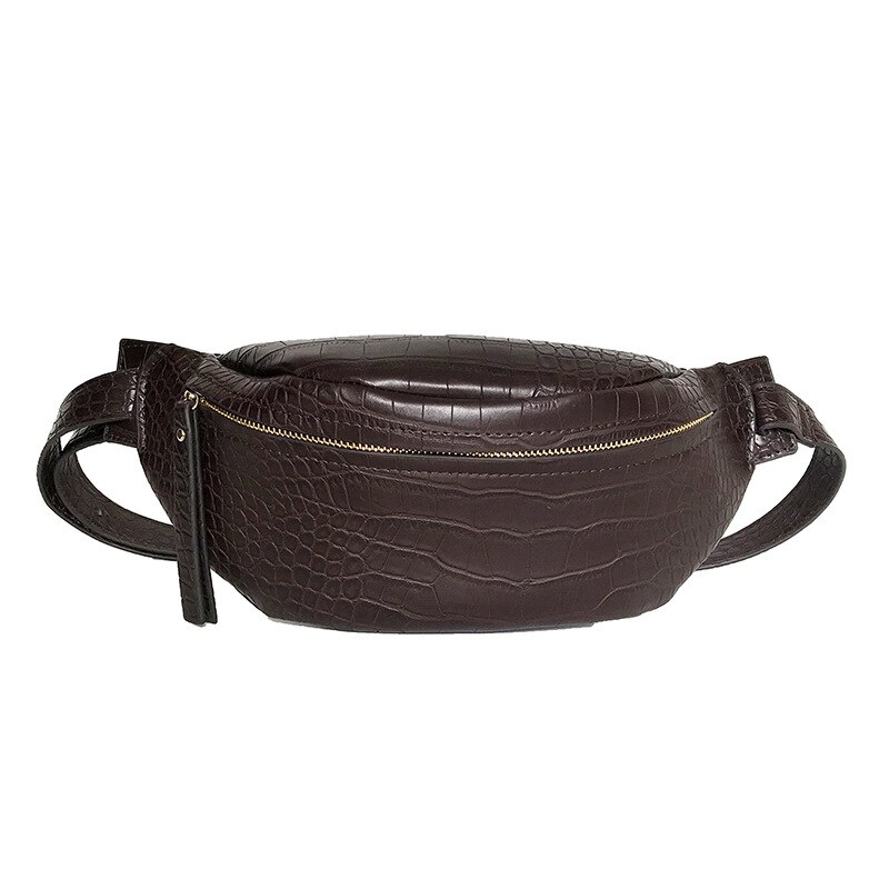 , de pedrería Retro, patrón de , bolsos de cintura únicos de cuero PU para el pecho para mujer: 02